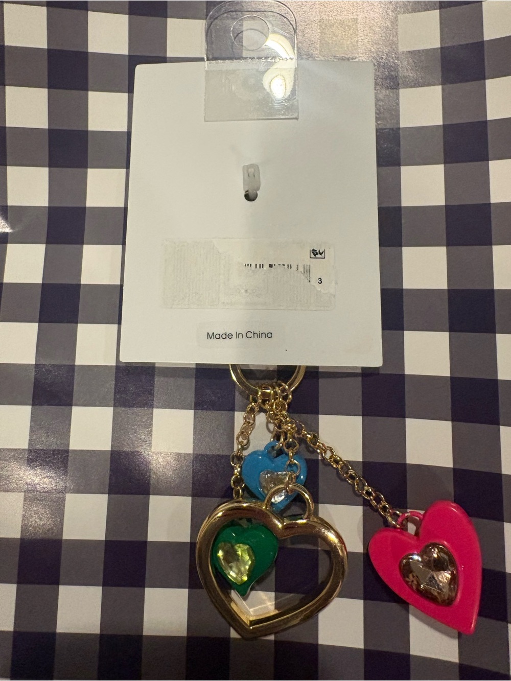 BaubleBar Heart Bag Charm Keychain - Picture 3 of 3